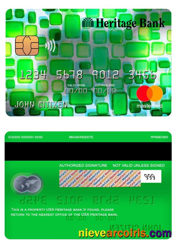 USA Heritage bank mastercard